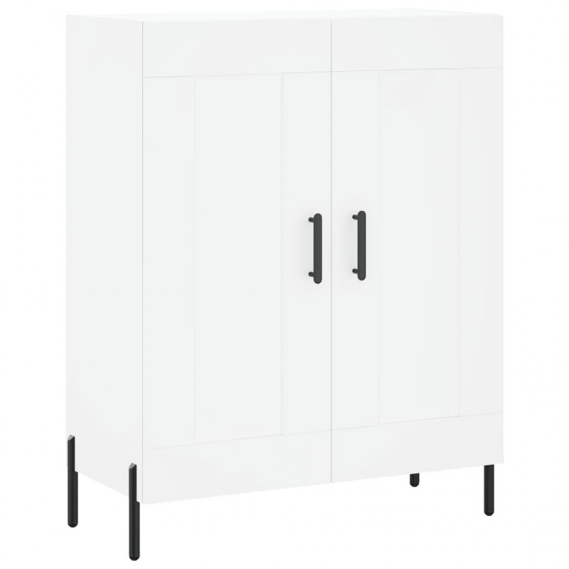 Witrynka, biała, 69,5x34x180 cm, materiał drewnopochodny