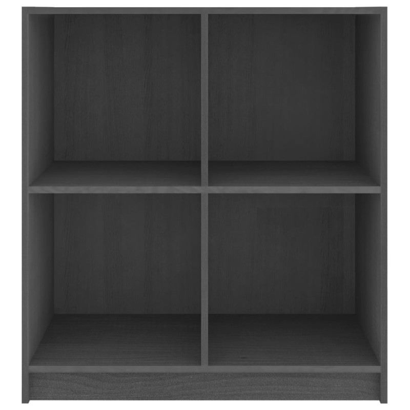 Szafka, szara, 70x33x76 cm, lite drewno sosnowe