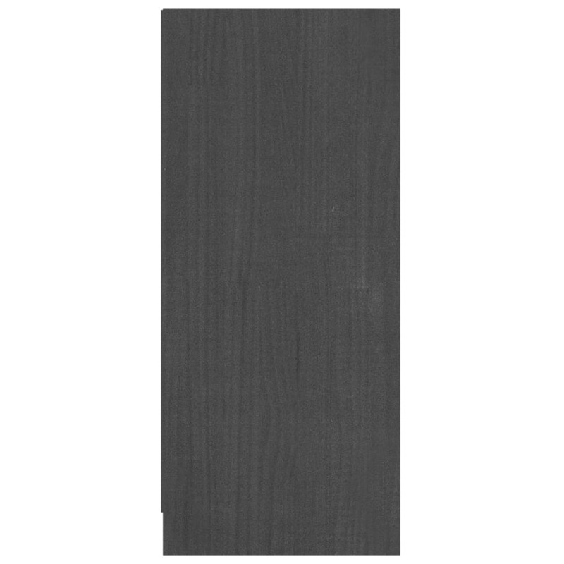 Szafka, szara, 70x33x76 cm, lite drewno sosnowe