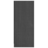 Szafka, szara, 70x33x76 cm, lite drewno sosnowe