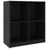 Szafka, czarna, 70x33x76 cm, lite drewno sosnowe