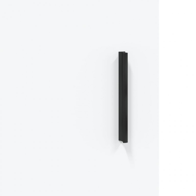 Witrynka, biała, 69,5x34x180 cm, materiał drewnopochodny
