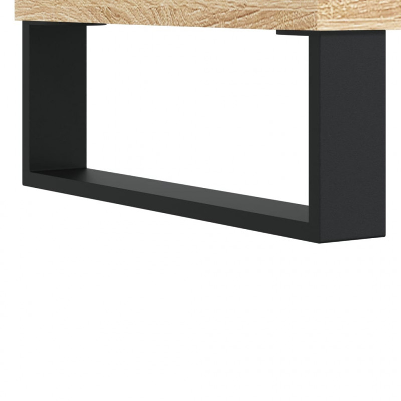 Witrynka, dąb sonoma, 69,5x34x180 cm, materiał drewnopochodny