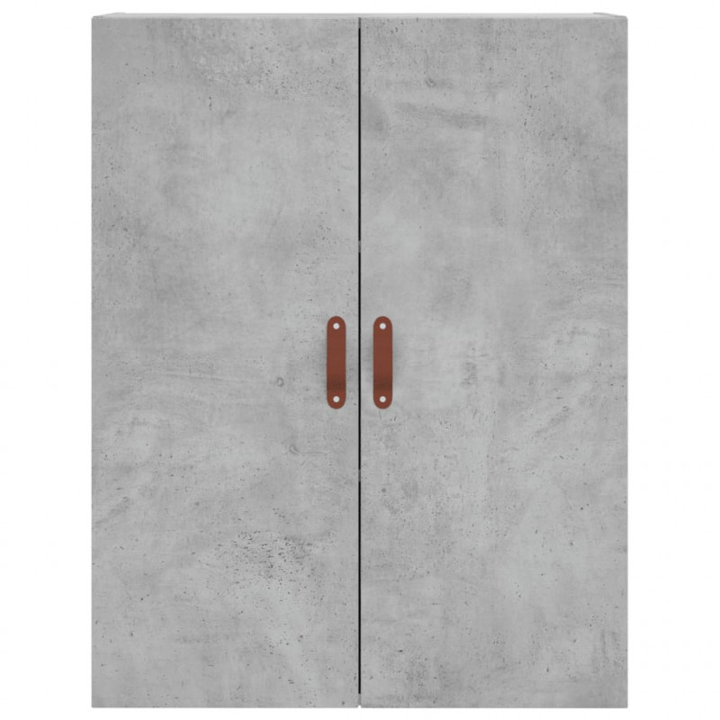 Witrynka, szarość betonu 69,5x34x180 cm materiał drewnopochodny