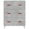 Witrynka, szarość betonu 69,5x34x180 cm materiał drewnopochodny