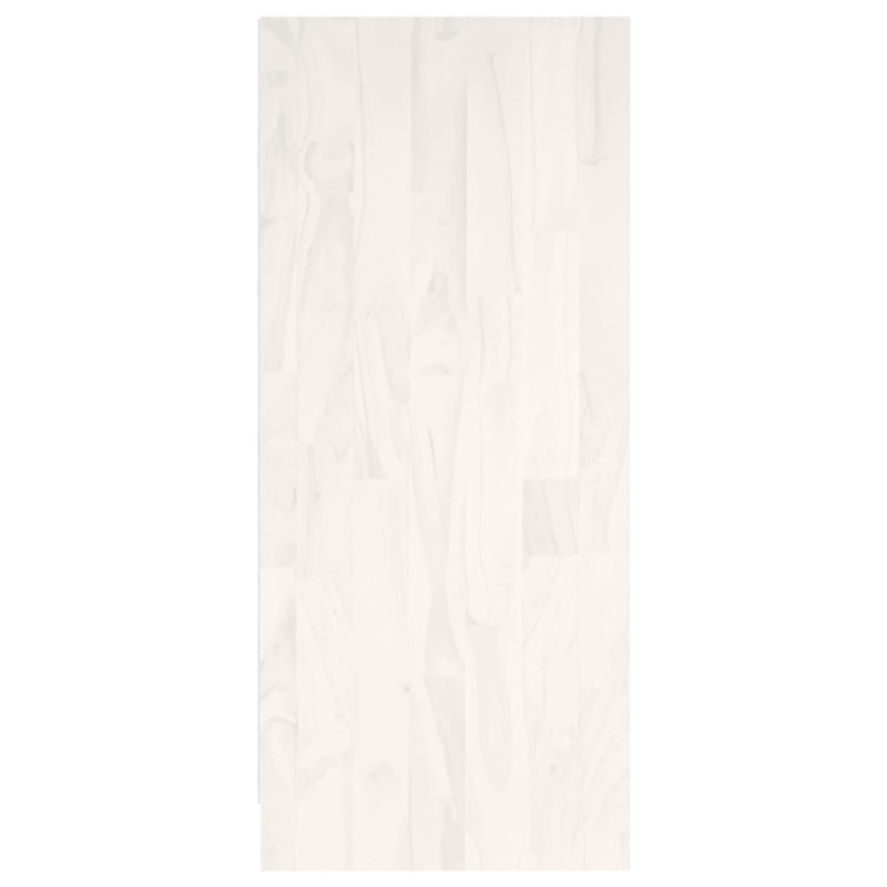 Regał na książki, biały, 104x33x76 cm, lite drewno sosnowe