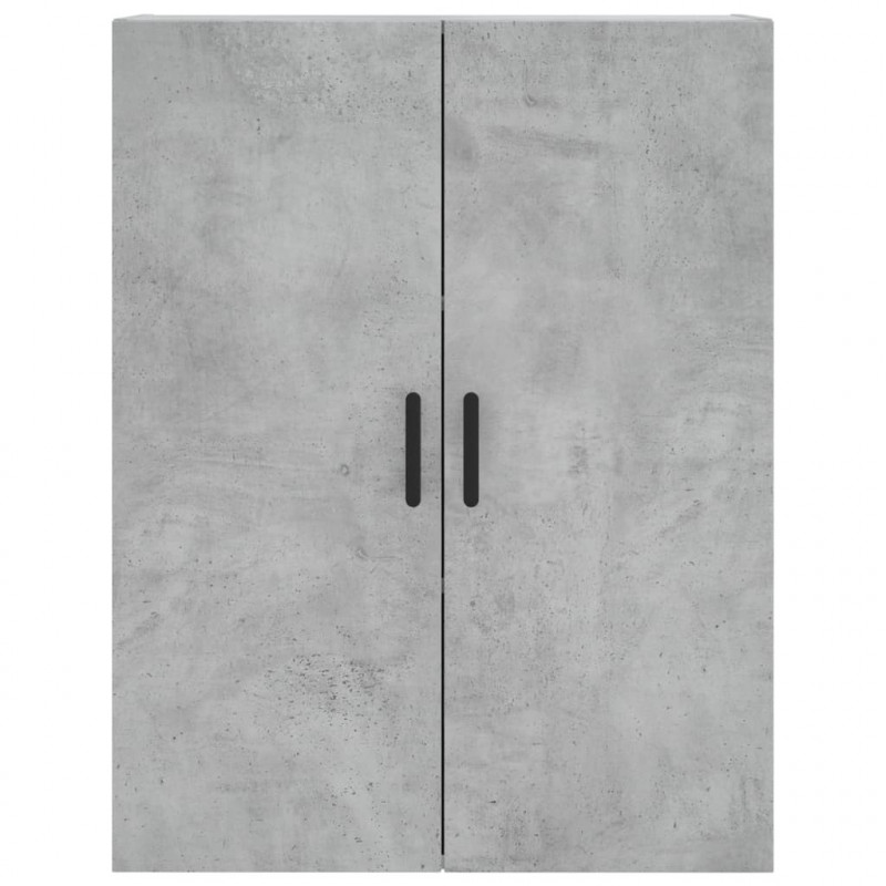 Witrynka, szarość betonu 69,5x34x180 cm materiał drewnopochodny