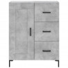 Witrynka, szarość betonu 69,5x34x180 cm materiał drewnopochodny