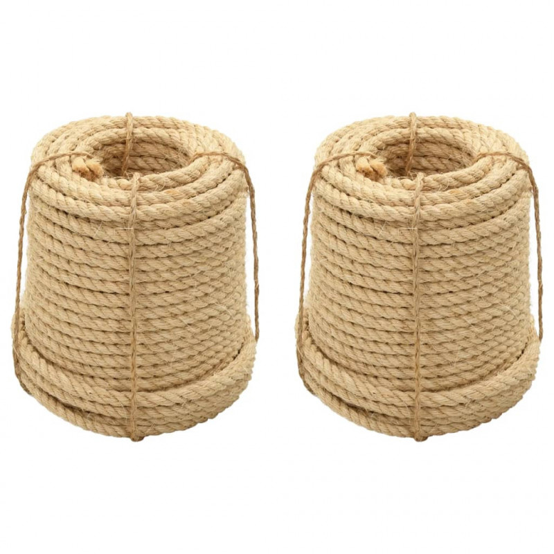Liny sizalowe, 2 szt., 12 mm, 250 m