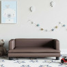 Sofa dla dzieci, brązowa, 80x45x30 cm, sztuczna skóra