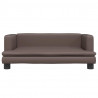 Sofa dla dzieci, brązowa, 80x45x30 cm, sztuczna skóra