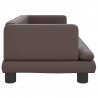 Sofa dla dzieci, brązowa, 80x45x30 cm, sztuczna skóra