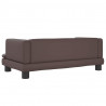 Sofa dla dzieci, brązowa, 80x45x30 cm, sztuczna skóra