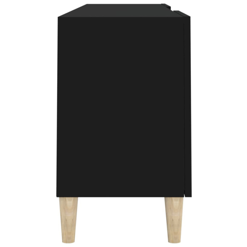 Szafka pod telewizor, czarna, 150x30x50 cm