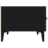 Szafka pod TV, czarna, 150x34,5x30 cm, materiał drewnopochodny