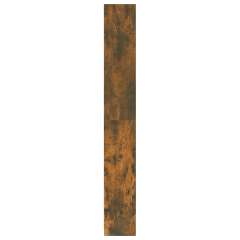 Regał na książki z 5 półkami, przydymiony dąb, 80x24x175 cm
