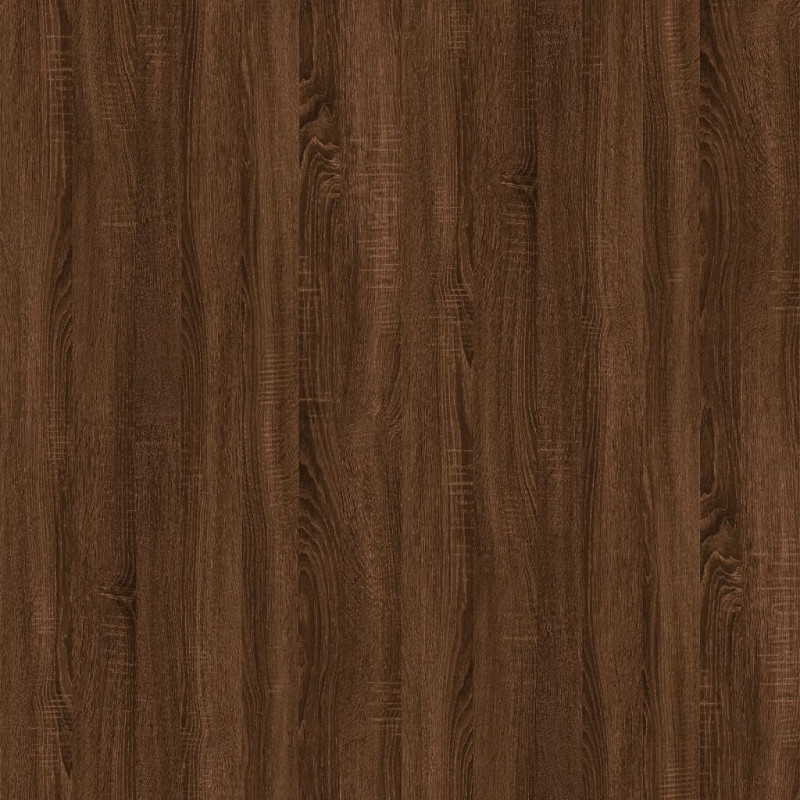 Regał na książki/przegroda, brązowy dąb, 80x24x192 cm