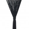 Zasłony sznurkowe, 2 sztuki, 140 x 250 cm, czarne