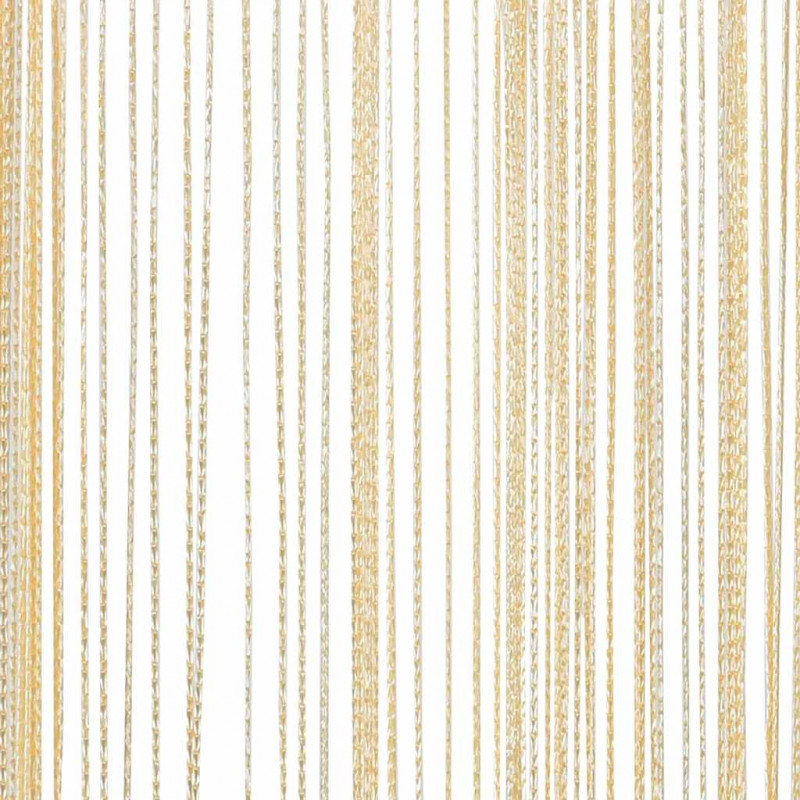 Zasłony sznurkowe, 2 sztuki, 140 x 250 cm, kremowe