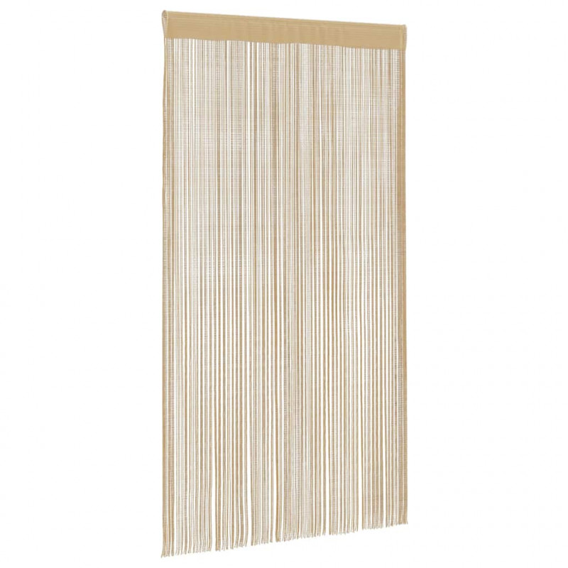 Zasłony sznurkowe, 2 sztuki, 140 x 250 cm, beżowe