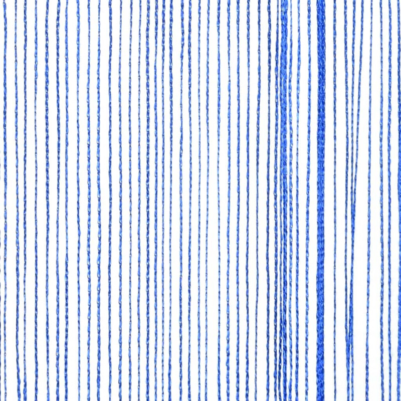 Zasłony sznurkowe, 2 sztuki, 100 x 250 cm, niebieskie