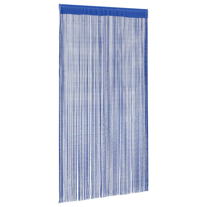 Zasłony sznurkowe, 2 sztuki, 140 x 250 cm, niebieskie