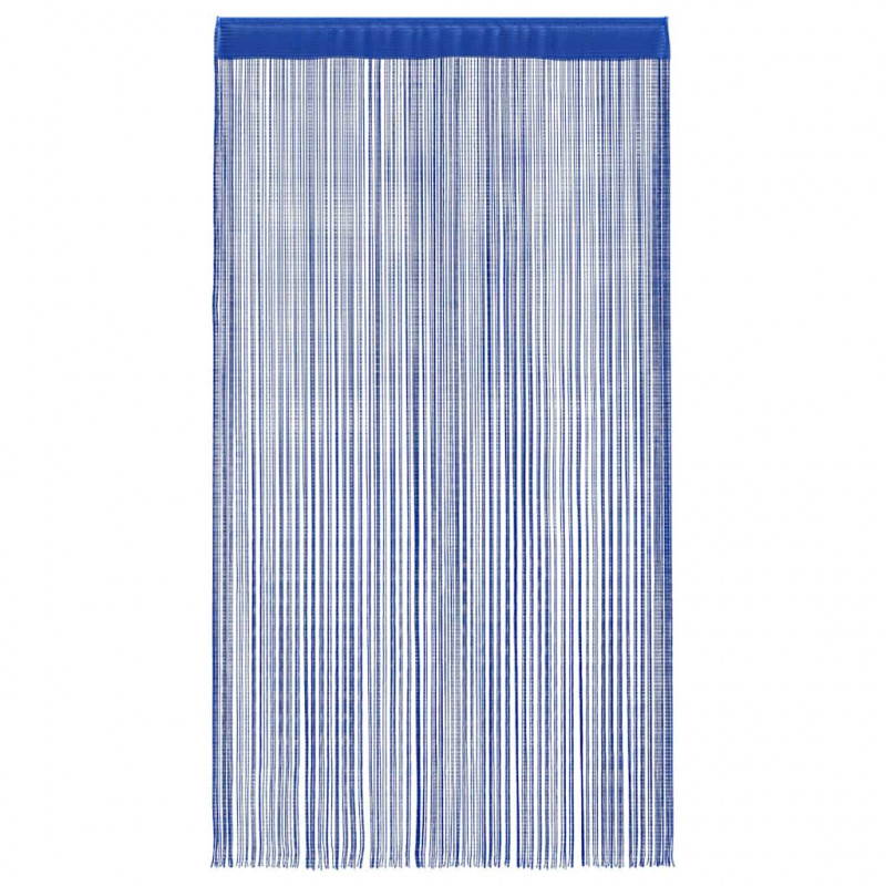 Zasłony sznurkowe, 2 sztuki, 140 x 250 cm, niebieskie