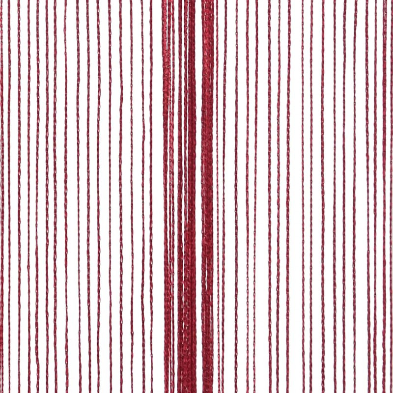 Zasłony sznurkowe, 2 sztuki, 140 x 250 cm, burgundowe