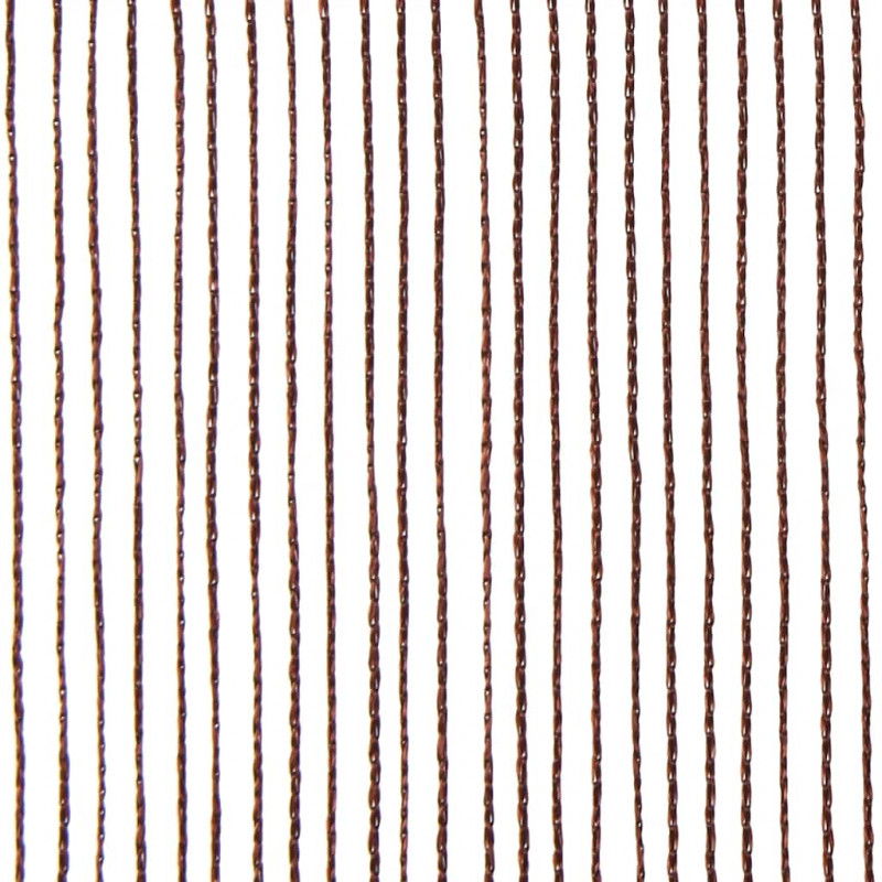 Zasłony sznurkowe, 2 sztuki, 140 x 250 cm, brązowe