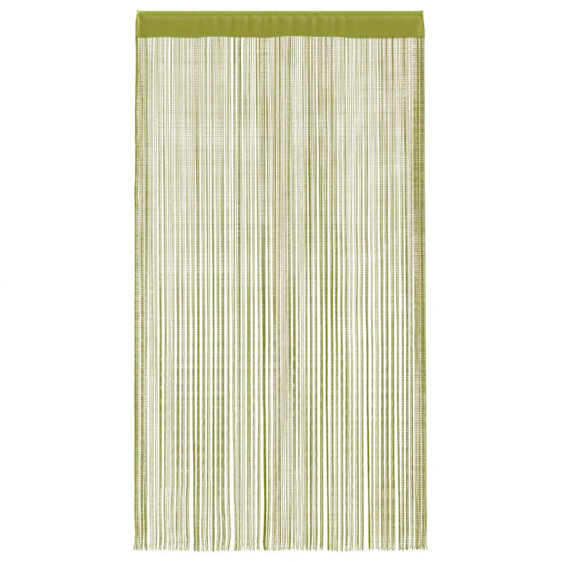 Zasłony sznurkowe, 2 sztuki, 100 x 250 cm, zielone