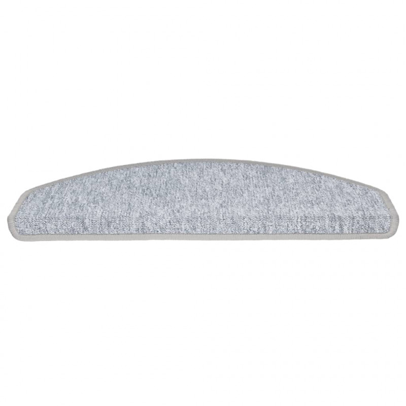 Nakładki na schody, 15 szt., 65 x 24 x 4 cm, jasnoszare