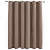 Zasłona zaciemniająca z metalowymi kółkami, taupe, 290x245 cm