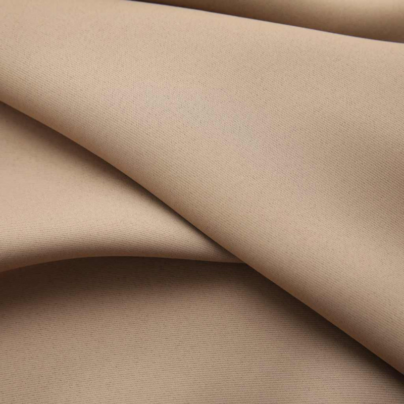 Zasłony zaciemniające z haczykami, 2 szt., taupe, 140x175 cm