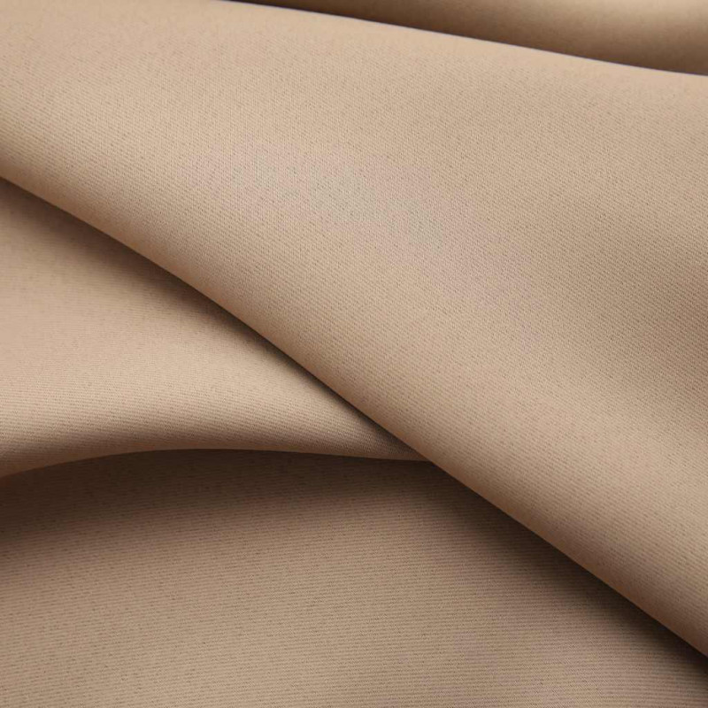 Zasłony zaciemniające z haczykami, 2 szt., taupe, 140x225 cm