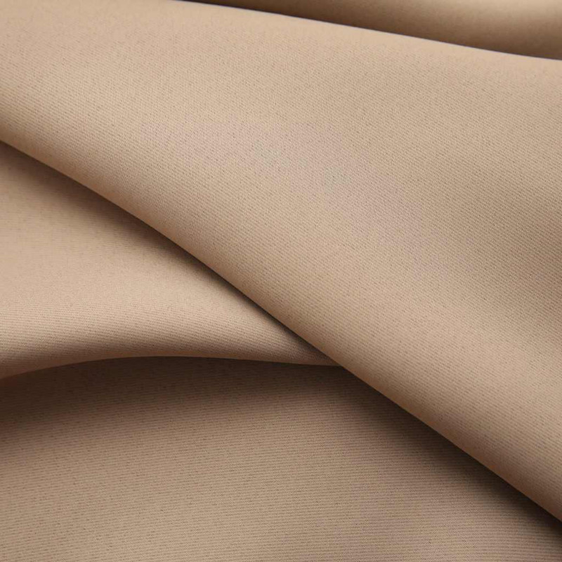 Zasłona zaciemniająca z haczykami, taupe, 290x245 cm
