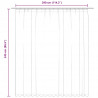 Zasłona zaciemniająca z haczykami, niebieska, 290x245 cm