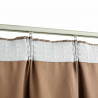 Zasłony zaciemniające z haczykami, 2 szt., taupe, 140x245 cm