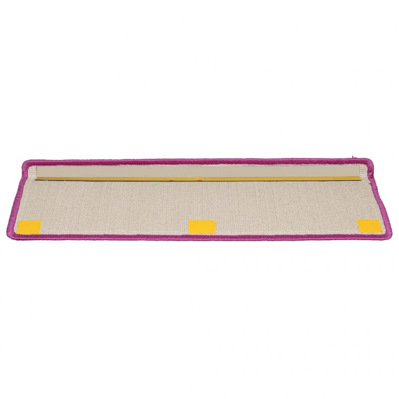 Nakładki na schody, 15 szt., 65x21x4 cm, fioletowe