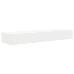 Szafki telewizyjne z LED, 2 szt., białe, 60x35x15,5 cm