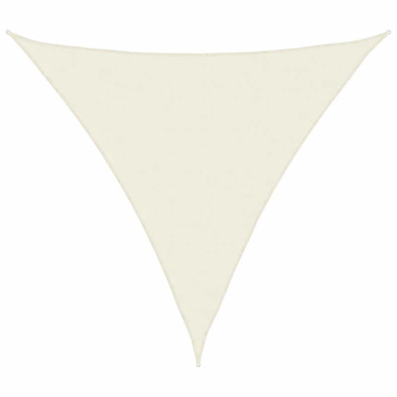 Żagiel ogrodowy, tkanina Oxford, trójkątny, 3x3x3 m, kremowy