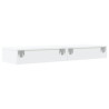 Szafki telewizyjne z LED, 2 szt., białe, 60x35x15,5 cm