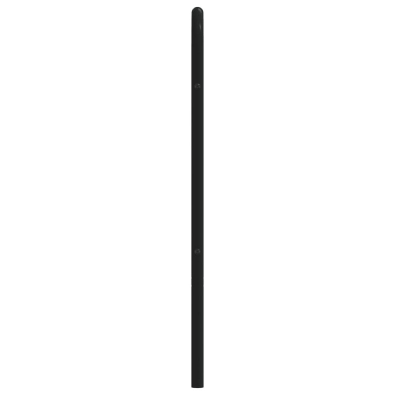 Metalowe wezgłowie, czarne, 193 cm