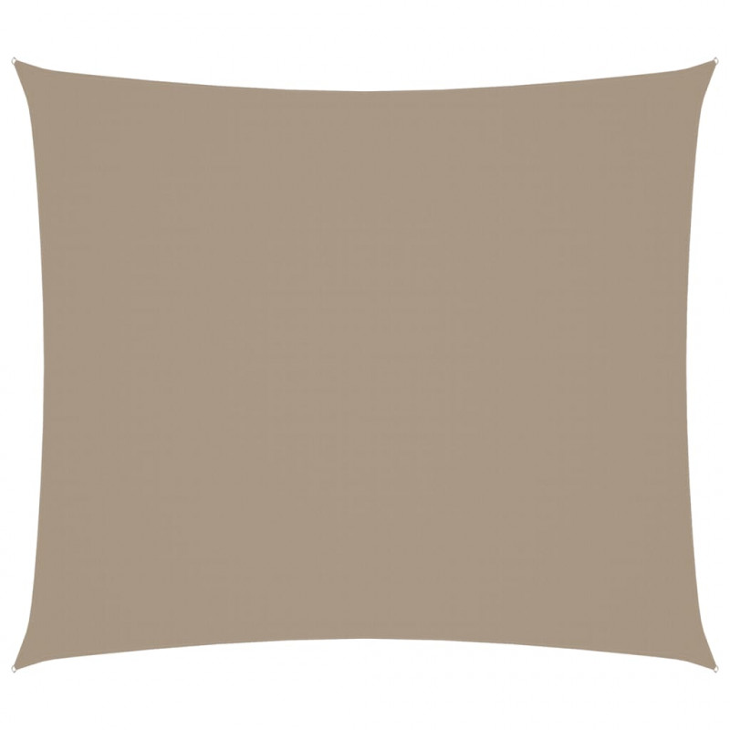 Prostokątny żagiel ogrodowy, tkanina Oxford, 2x2,5 m, taupe