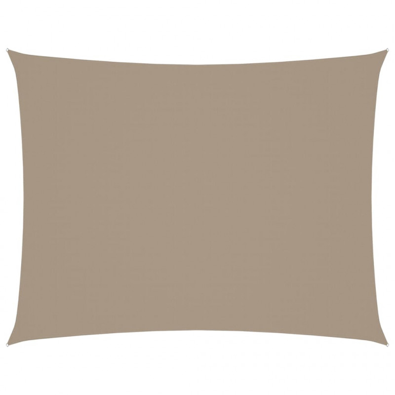 Prostokątny żagiel ogrodowy z tkaniny Oxford, 2x3 m, taupe