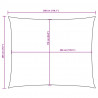 Prostokątny żagiel ogrodowy z tkaniny Oxford, 2x3 m, taupe