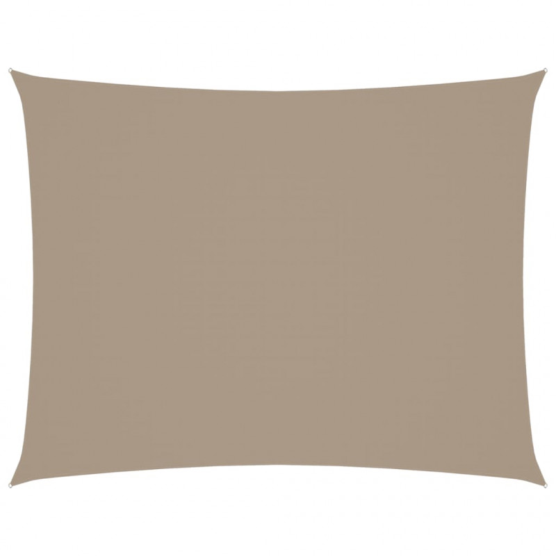 Prostokątny żagiel ogrodowy, tkanina Oxford, 2x3,5 m, taupe