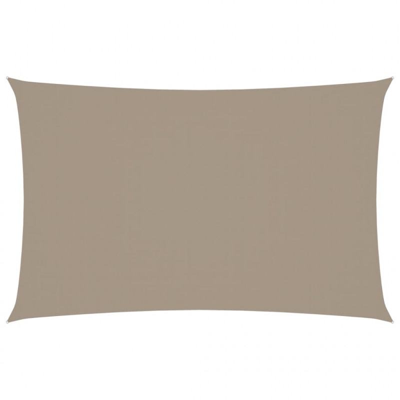 Prostokątny żagiel ogrodowy, tkanina Oxford, 2x4,5 m, taupe