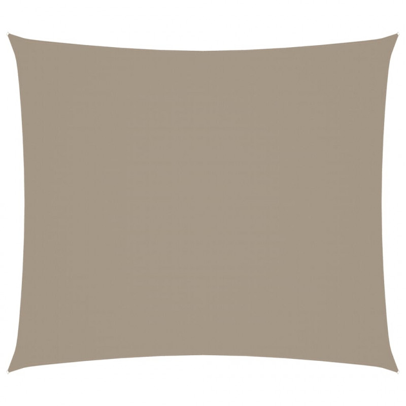 Prostokątny żagiel ogrodowy, tkanina Oxford, 2,5x3 m, taupe