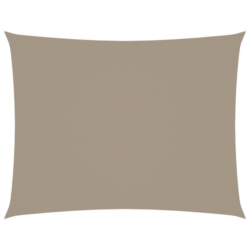 Prostokątny żagiel ogrodowy, tkanina Oxford, 2,5x3,5 m, taupe