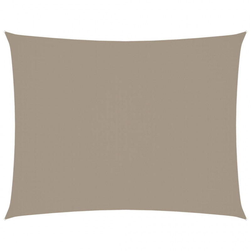 Prostokątny żagiel ogrodowy, tkanina Oxford, 2,5x4 m, taupe